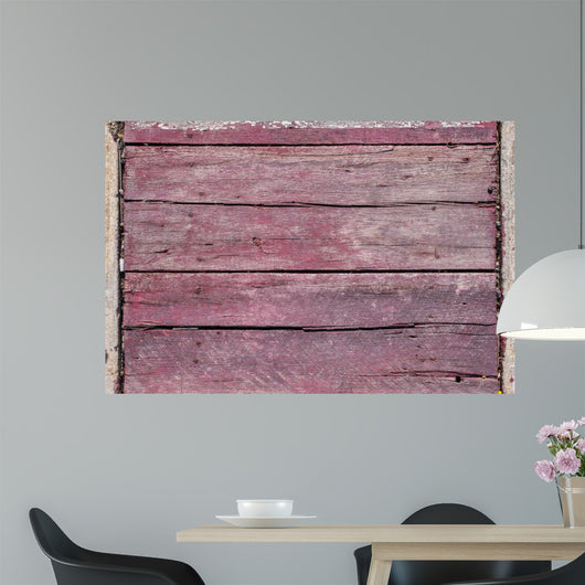 Wood Texture Pink Color Wall Decal