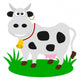 Dairy Cow Pasture Wall Decal