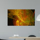 fantasy orange background illustration detailed fractal Wall Mural