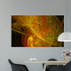 fantasy orange background illustration detailed fractal Wall Mural