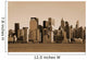 Manhattan skyline sepia toned Wall Mural