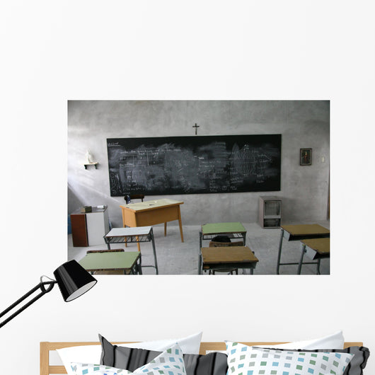 Classroom in catholic school in Argentina Wall Mural