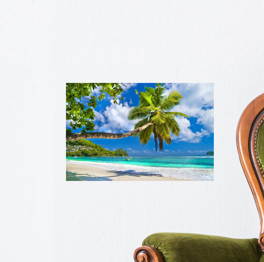 Idyllic Tropical Scenery Seychelles Wall Mural