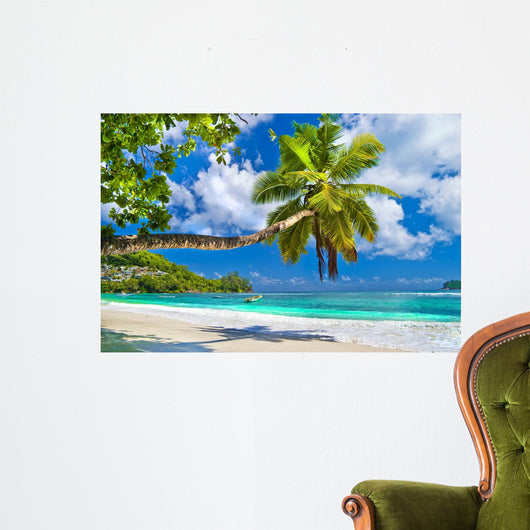 Idyllic Tropical Scenery Seychelles Wall Mural