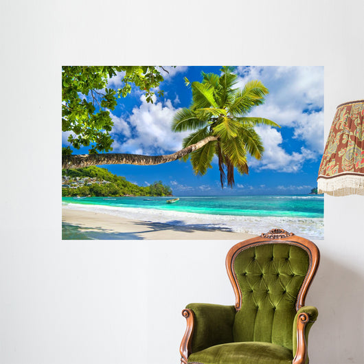 Idyllic Tropical Scenery Seychelles Wall Mural