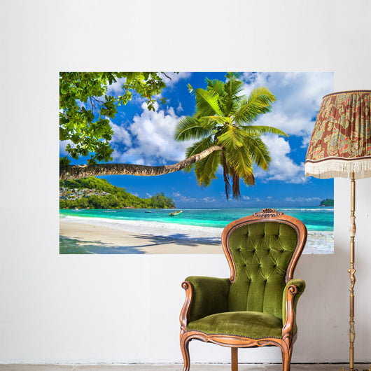 Idyllic Tropical Scenery Seychelles Wall Mural