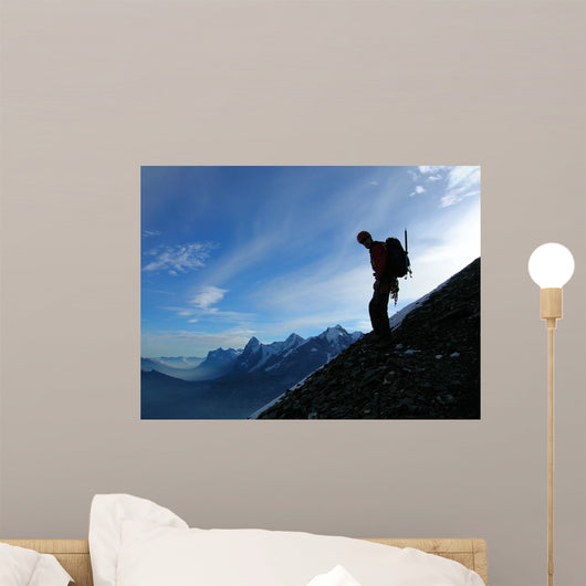 Climber on Gspaltenhorn Wall Mural