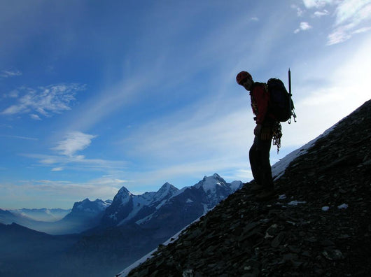 Climber on Gspaltenhorn Wall Mural