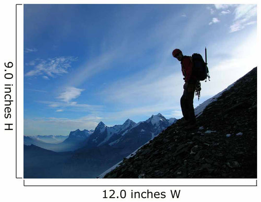 Climber on Gspaltenhorn Wall Mural