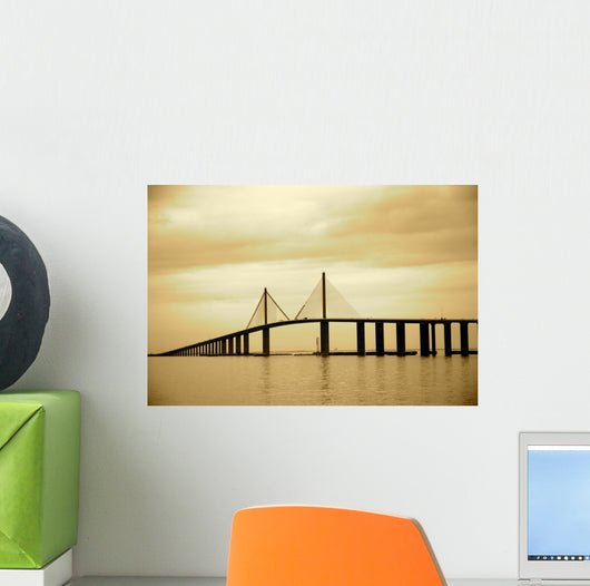 Skyway Bridge in Tampa, Florida Wall Mural