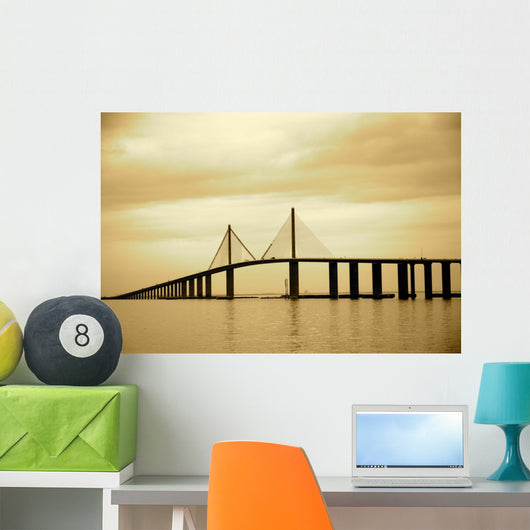 Skyway Bridge in Tampa, Florida Wall Mural