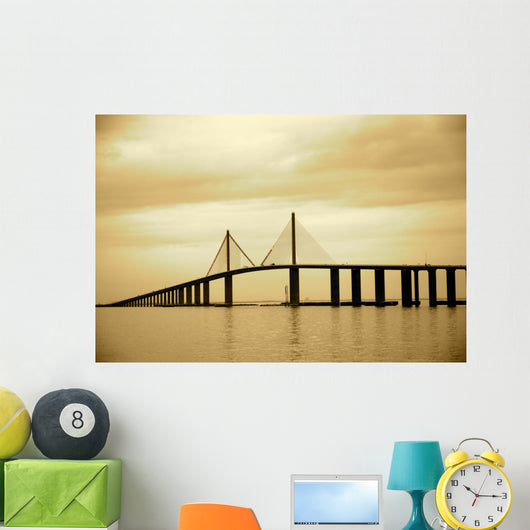 Skyway Bridge in Tampa, Florida Wall Mural