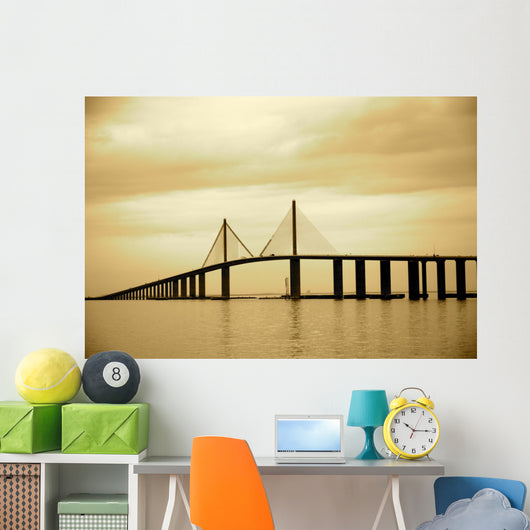 Skyway Bridge in Tampa, Florida Wall Mural
