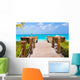 Beautiful tropical landscape on Providenciales Island in the Wall Mural