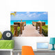 Beautiful tropical landscape on Providenciales Island in the Wall Mural