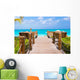 Beautiful tropical landscape on Providenciales Island in the Wall Mural