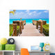 Beautiful tropical landscape on Providenciales Island in the Wall Mural