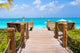 Beautiful tropical landscape on Providenciales Island in the Wall Mural