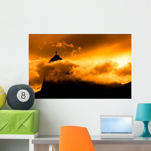 Corcovado Mountain with Christ Wall Mural