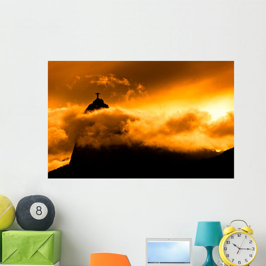 Corcovado Mountain with Christ Wall Mural