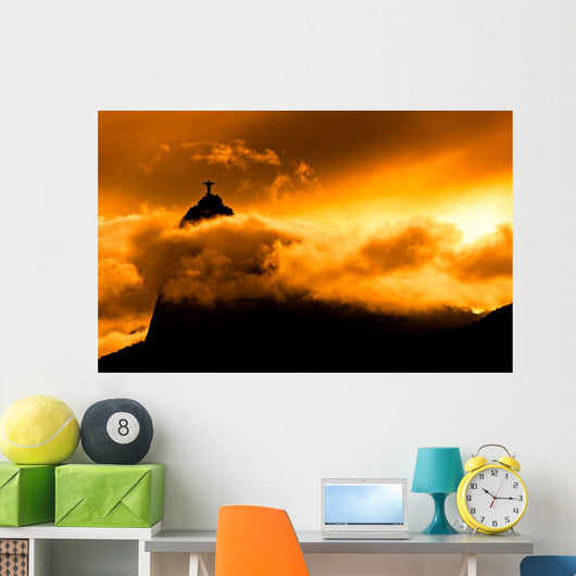 Corcovado Mountain with Christ Wall Mural