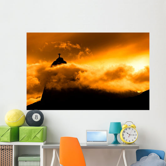 Corcovado Mountain with Christ Wall Mural
