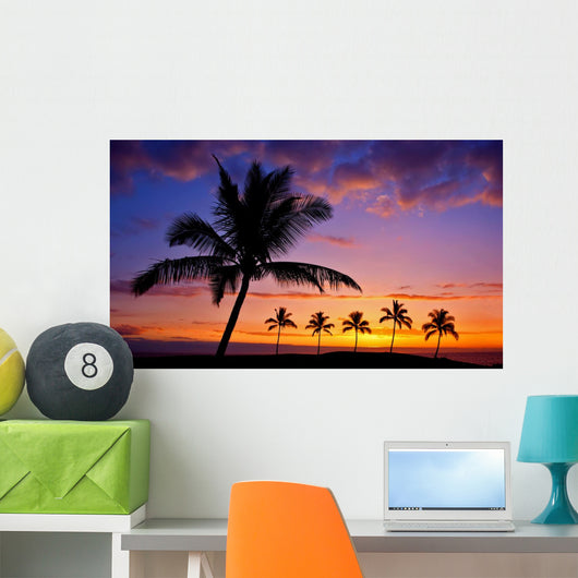 Hawaiian Palm Tree Silhouette