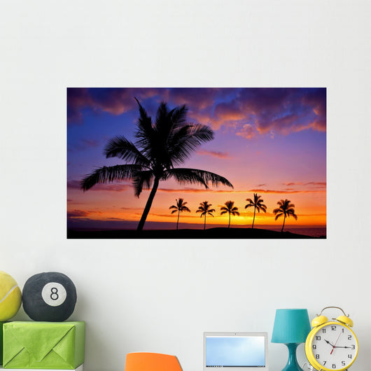 Hawaiian Palm Tree Silhouette