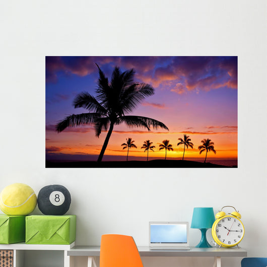 Hawaiian Palm Tree Silhouette