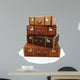 Pile Vintage Suitcases