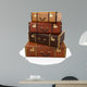 Pile Vintage Suitcases