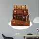 Pile Vintage Suitcases