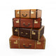 Pile Vintage Suitcases
