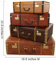 Pile Vintage Suitcases