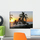 Sunset over Ocean Tropical Wall Decal