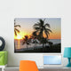 Sunset over Ocean Tropical Wall Decal