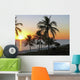 Sunset over Ocean Tropical Wall Decal