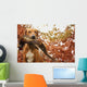 Sitting Ridgeback holds in its mouth pheasant Wall Mural