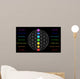 Flower of Life Chakras Description Black Wall Mural