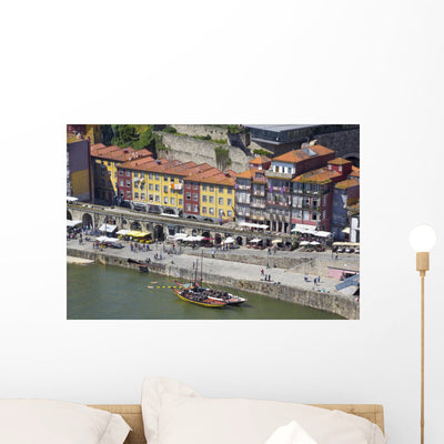 Ville Porto Au Portugal Wall Mural shown on a wall