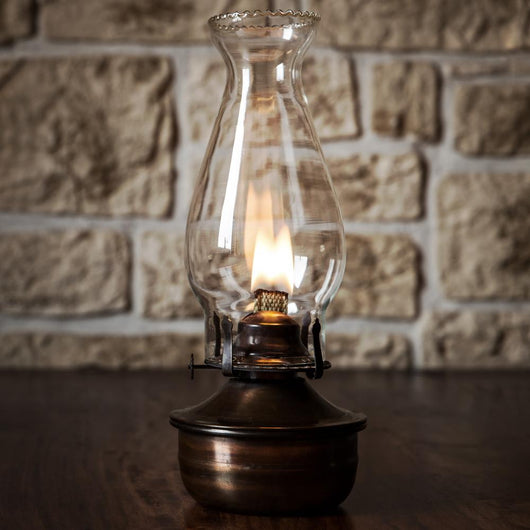 Vintage Oil Lamp Wooden