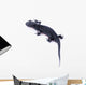 Japanese Fire Belly Newt, Cynops Pyrrhogaster Isolated on White Wall Decal