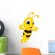 Cute bee cartoon Wall Decal