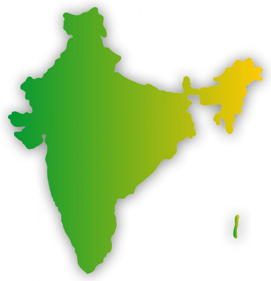Indien Landesfarben Mit Schatten
