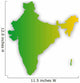 Indien Landesfarben Mit Schatten