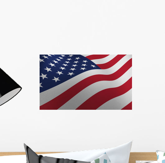 Very High Detailed American Flag Wall Mural