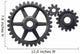 three cogwheels Wall Decal