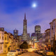 San Francisco at night. Wall Mural