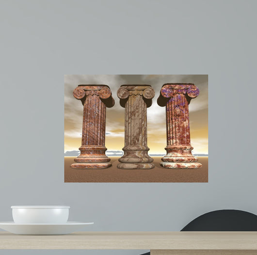 Stone Columns 3D Render