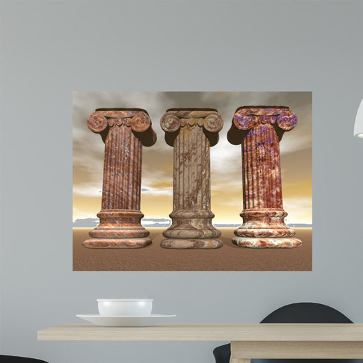 Stone Columns 3D Render